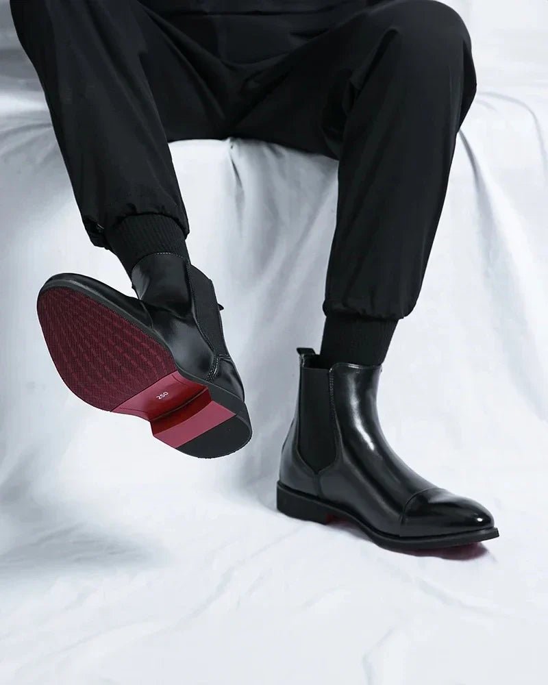 Botines Chelsea de piel auténtica Leonardo Scabusi - LOVRA DESIGN