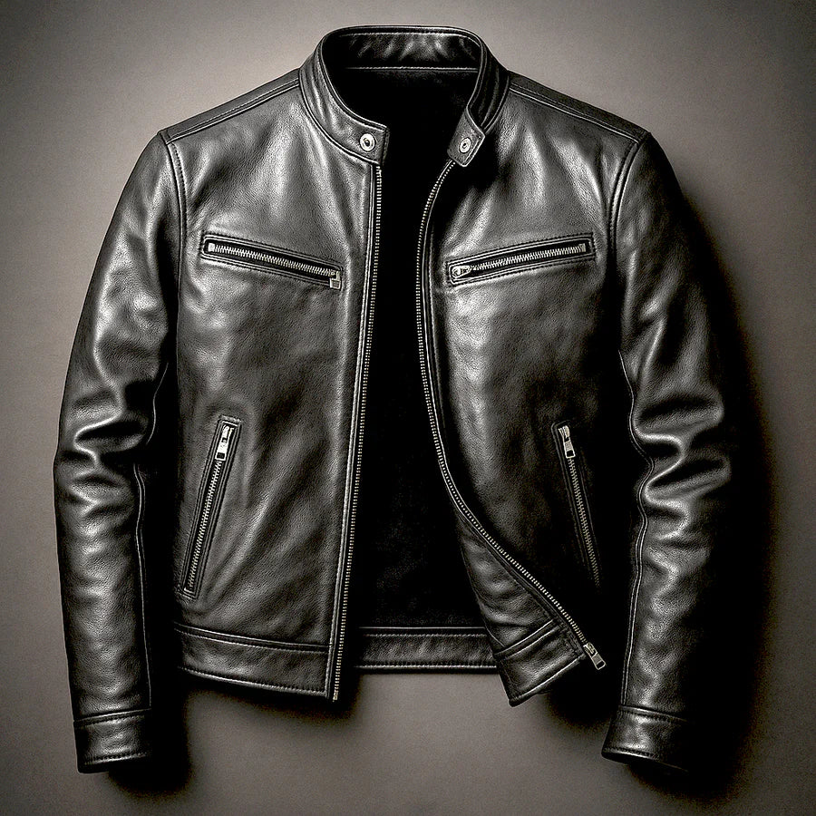 Chaqueta DILAN de cuero vintage