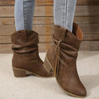 Botines Cowboy Western Vintage con Flecos