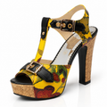 Sandalias Annalise Bloom Tacón floral con plataforma