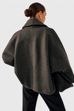 Helena Oversized Tweed Coat with Relaxed Silhouette