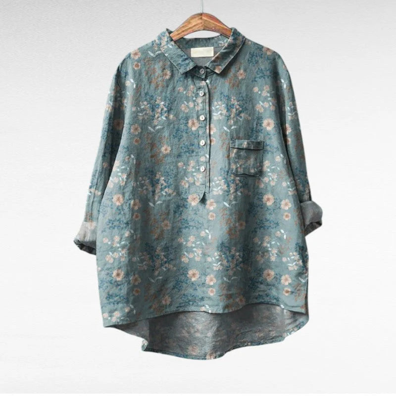 Artistic Bloom Floral Blouse
