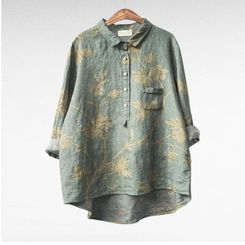Artistic Bloom Floral Blouse