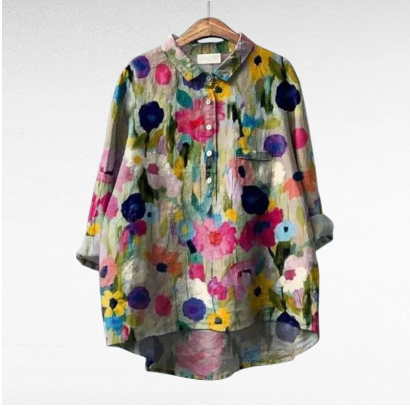 Blusa Floral Artistic Bloom