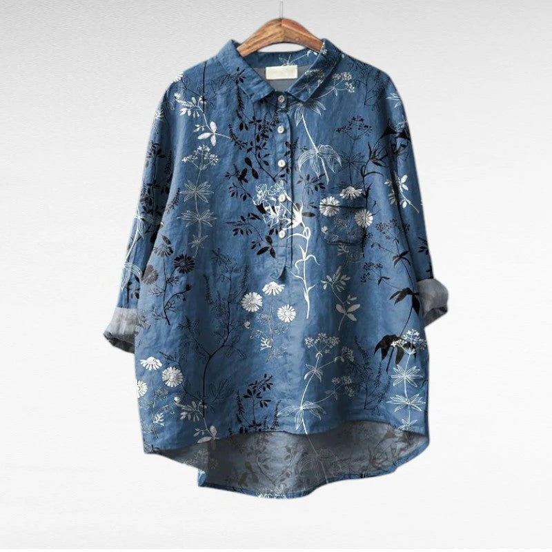 Artistic Bloom Floral Blouse