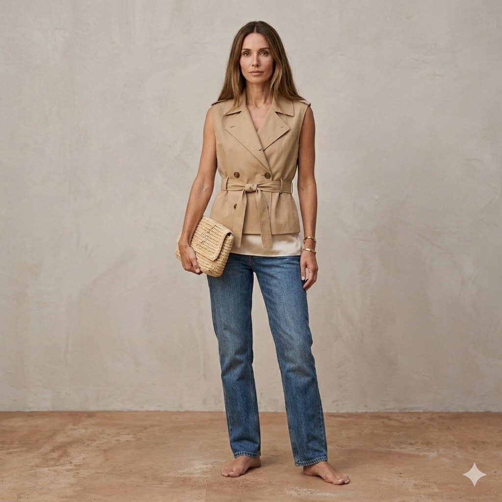 Urban Trench Beige Vest