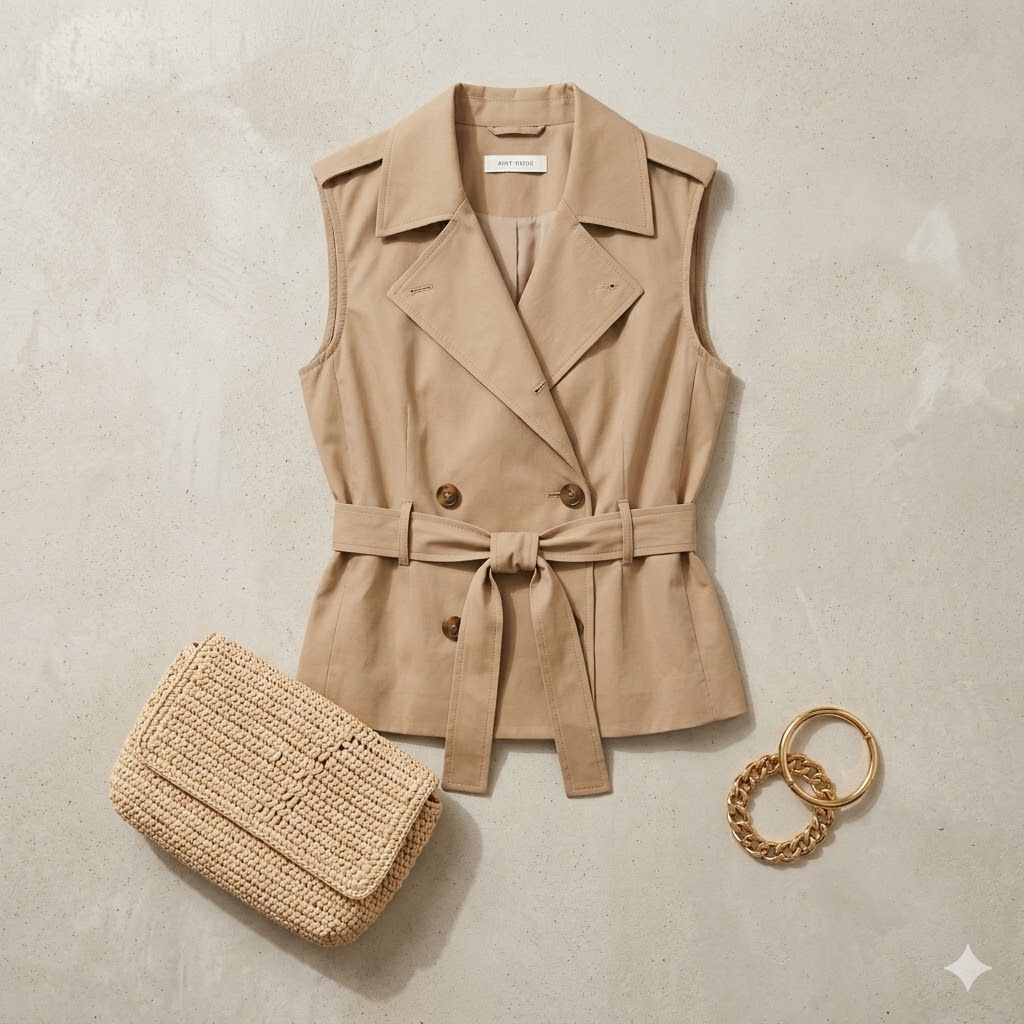 Chaleco Beige Urban Trench