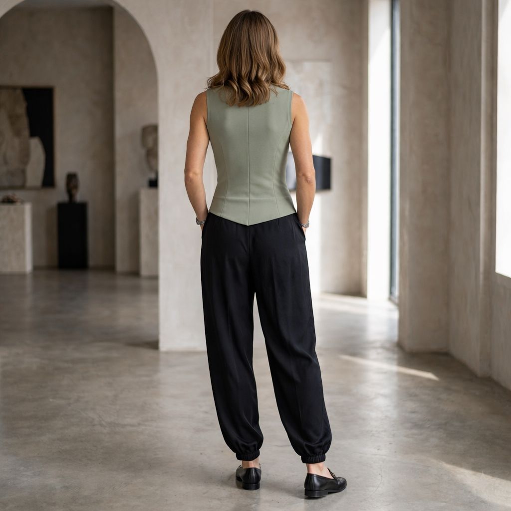 Chaleco Verde Military Chic