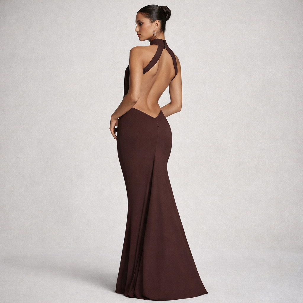 Vestido Altea  Espalda Infinita y Cuello Halter