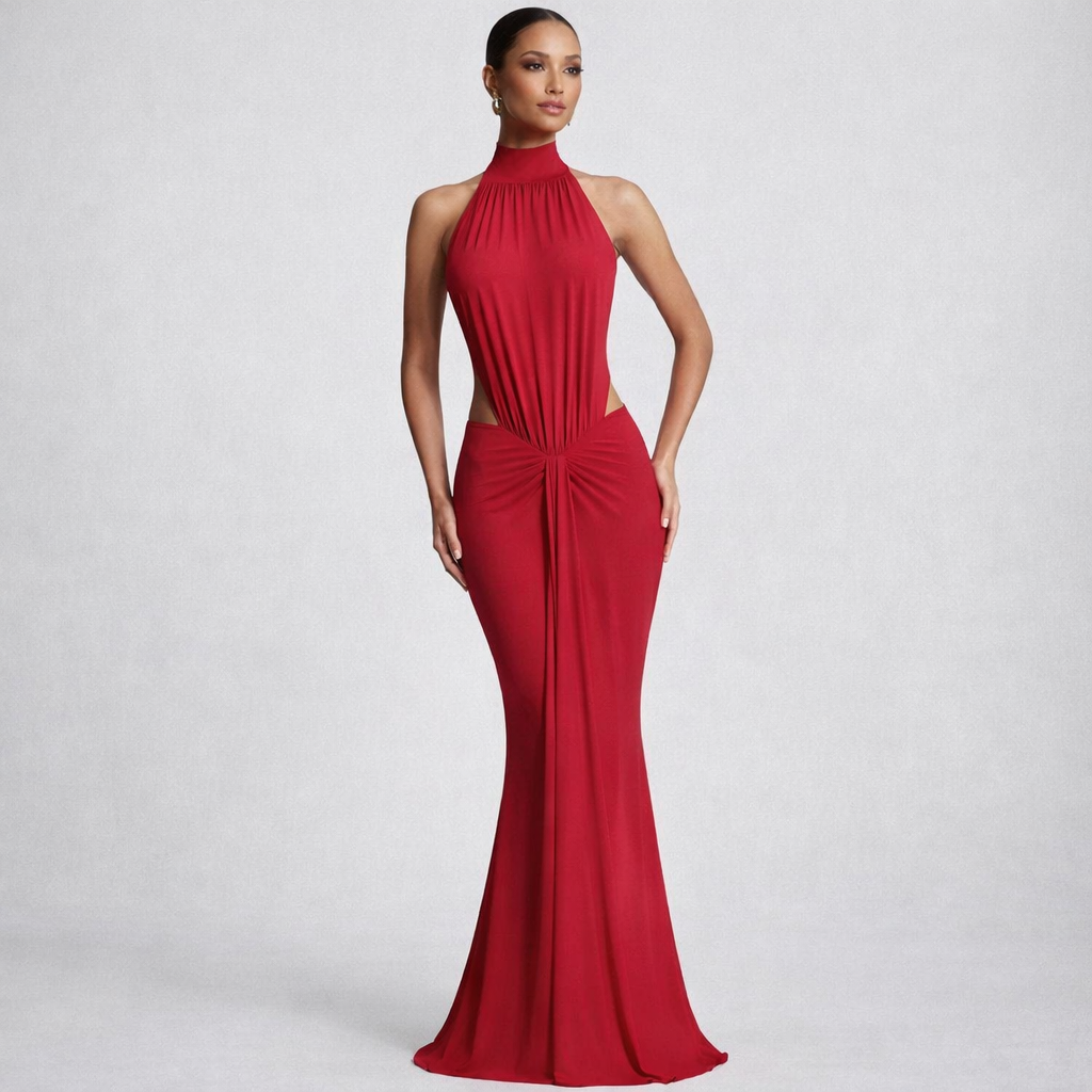 Vestido Altea  Espalda Infinita y Cuello Halter