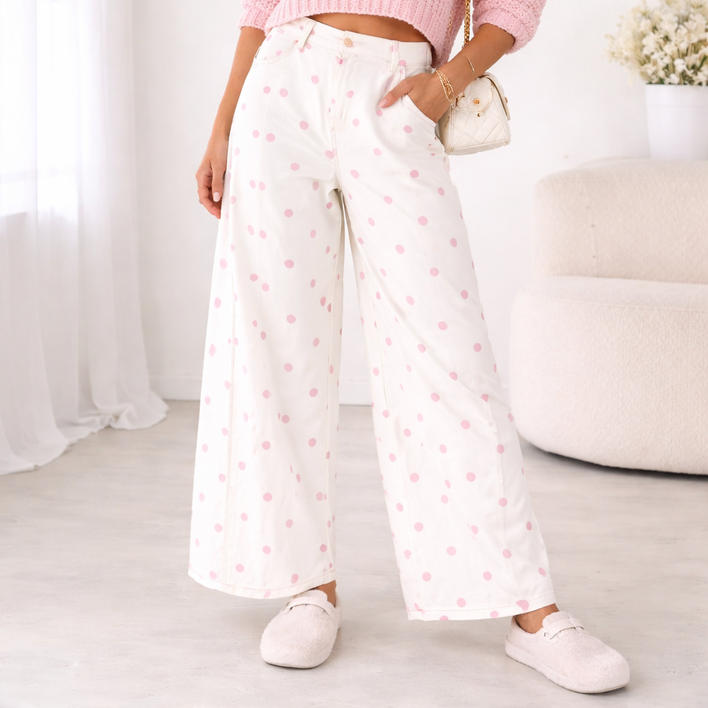Pantalón denin Dots Flow