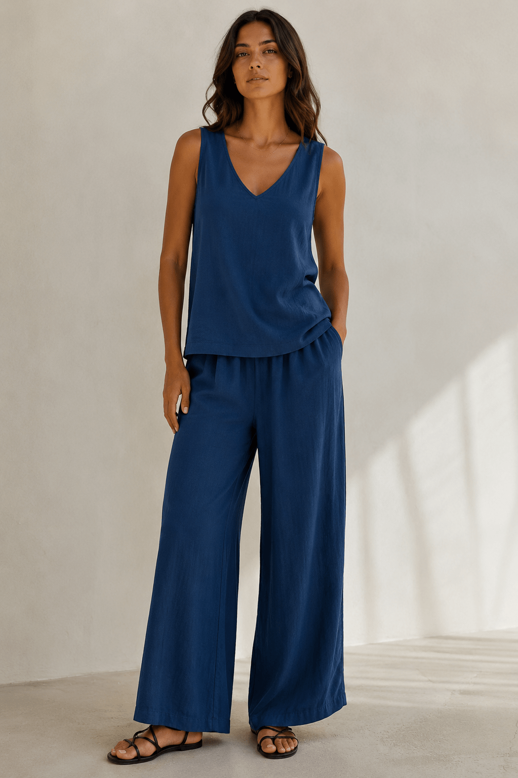Conjunto Érika Top Fluido & Pantalón Wide Leg - LOVRA DESIGN