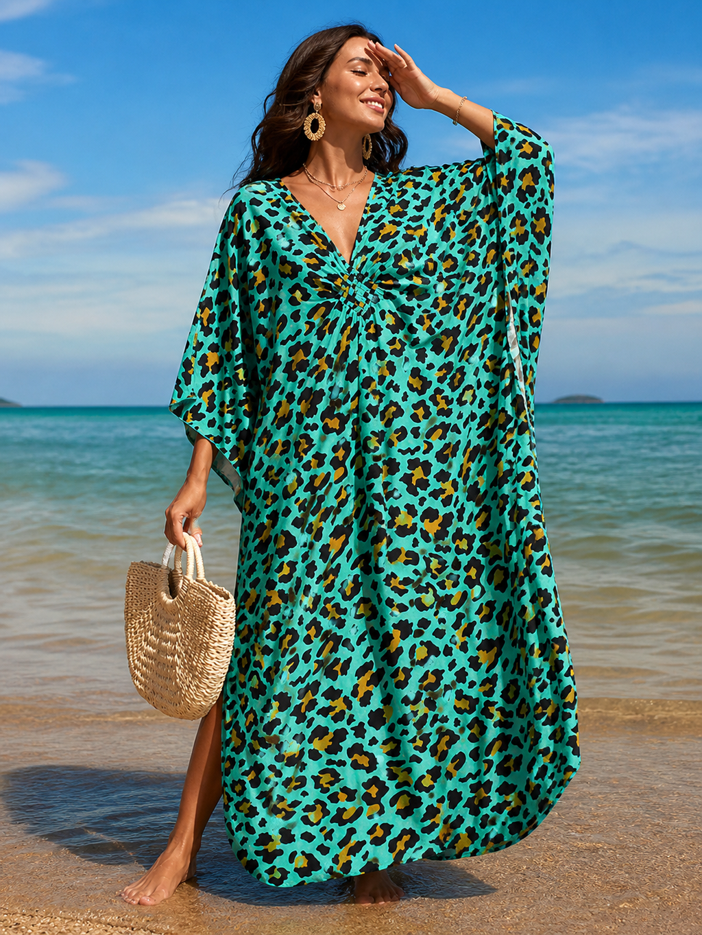 Light, flowing and statement-making Tulum Caftan.