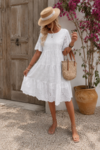 Amélie Embroidered Cotton Dress