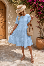 Amélie Embroidered Cotton Dress