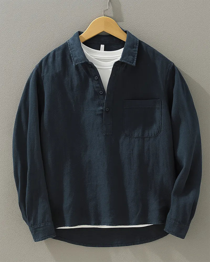 AMALFI Linen and Cotton Blend Shirt