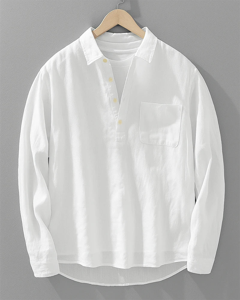 Camisa AMALFI Mezcla de Lino y Algodón
