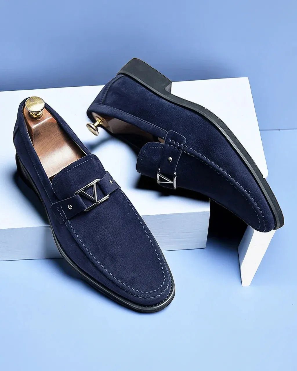 Mocasines de ante con hebilla - LOVRA DESIGN