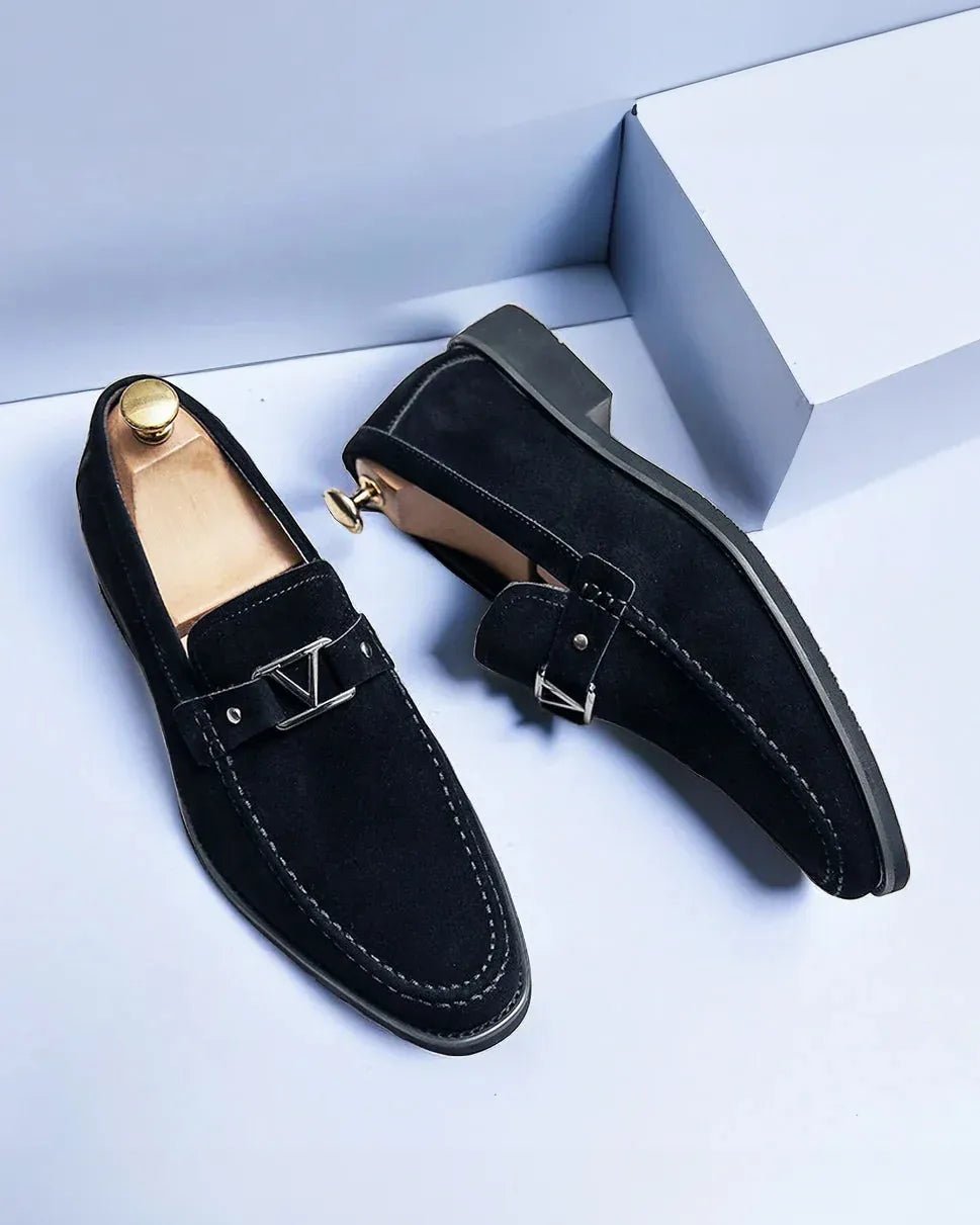 Mocasines de ante con hebilla - LOVRA DESIGN