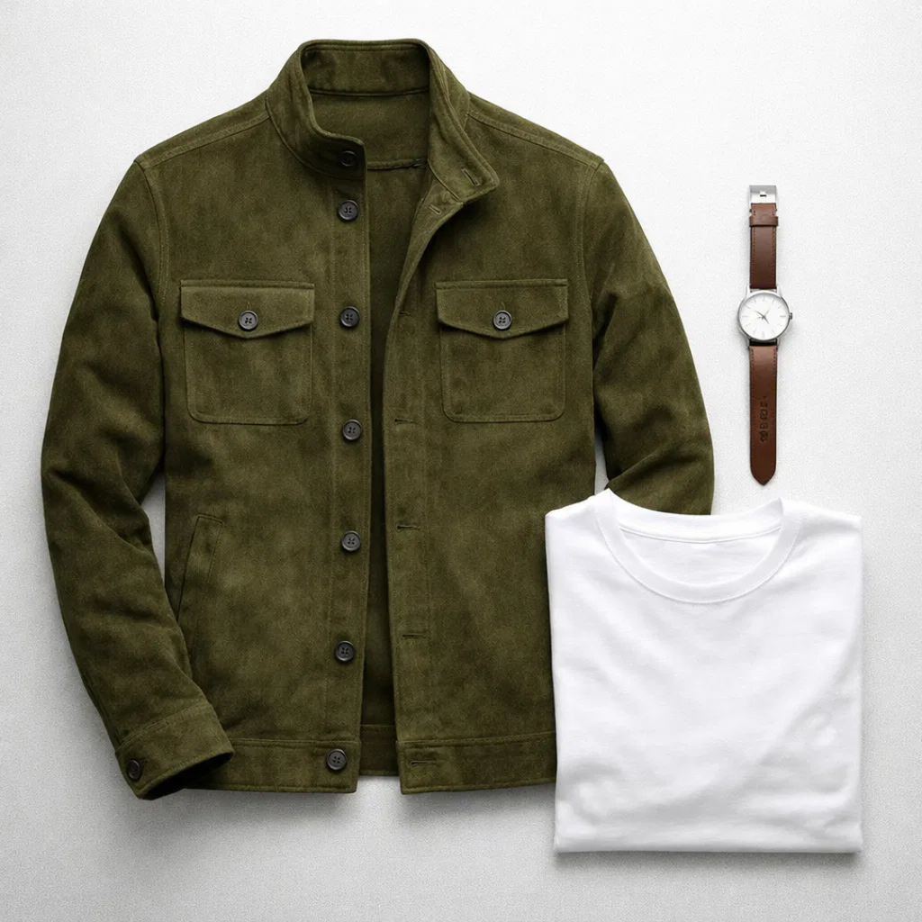 Chaqueta MILANO Ante Italiano Estructurado