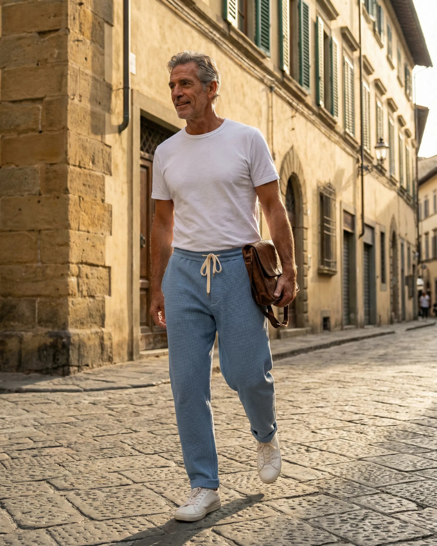 Pantalón SARTORI Confort Estructurado Nido de Abeja