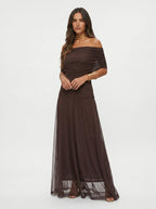 Vestido Maxi Tie-Dye de Un Hombro Elara