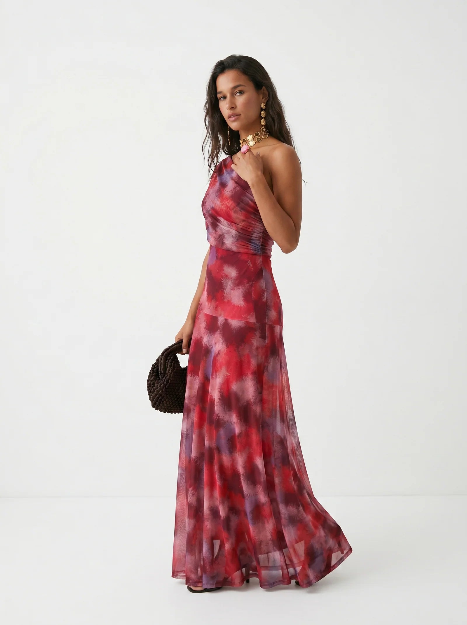 Elara One Shoulder Tie-Dye Maxi Dress – LOVRA DESIGN