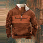 Jersey Forrado con Media Cremallera y Bolsillo
