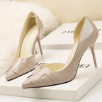 Monroe Patent Stiletto Pumps
