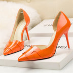 Monroe Patent Stiletto Pumps