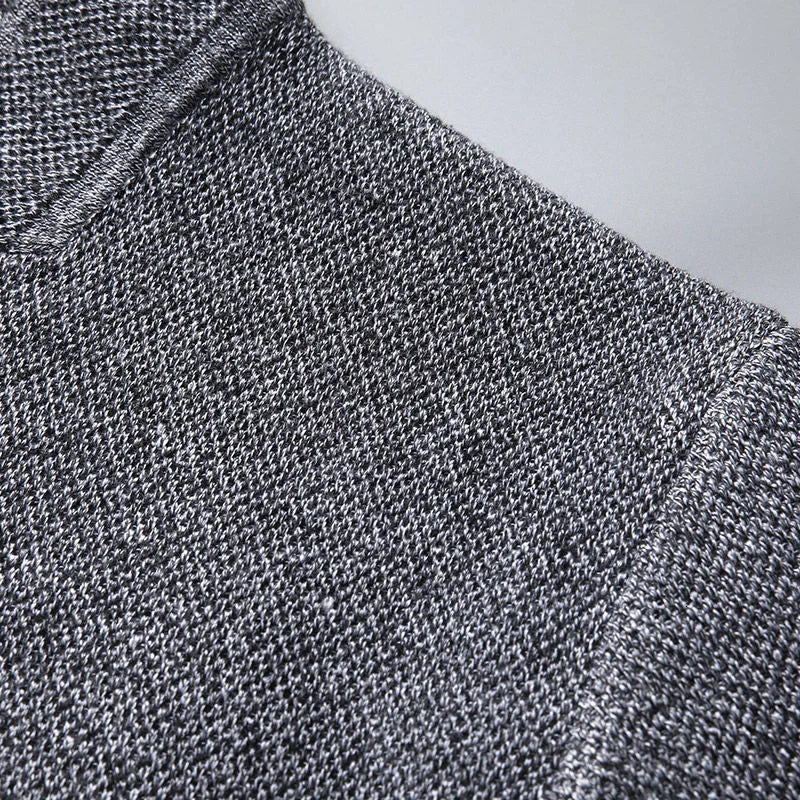 Chaqueta de Punto de Lujo con Cuello Alto