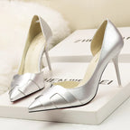 Monroe Patent Stiletto Pumps