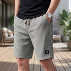 Pantalón corto de hombre transpirable con cintura elástica 1+1 GRATIS