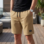 Pantalón corto de hombre transpirable con cintura elástica 1+1 GRATIS