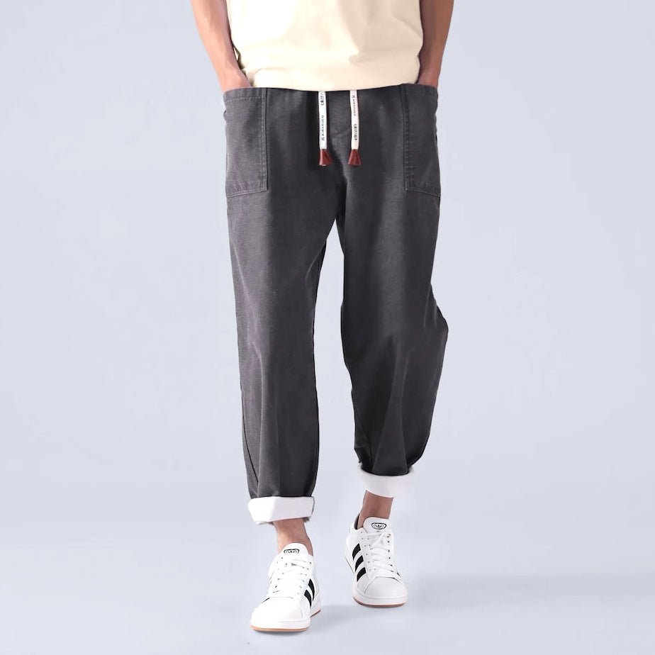 Pantalón de algodón y lino Ito - LOVRA DESIGN