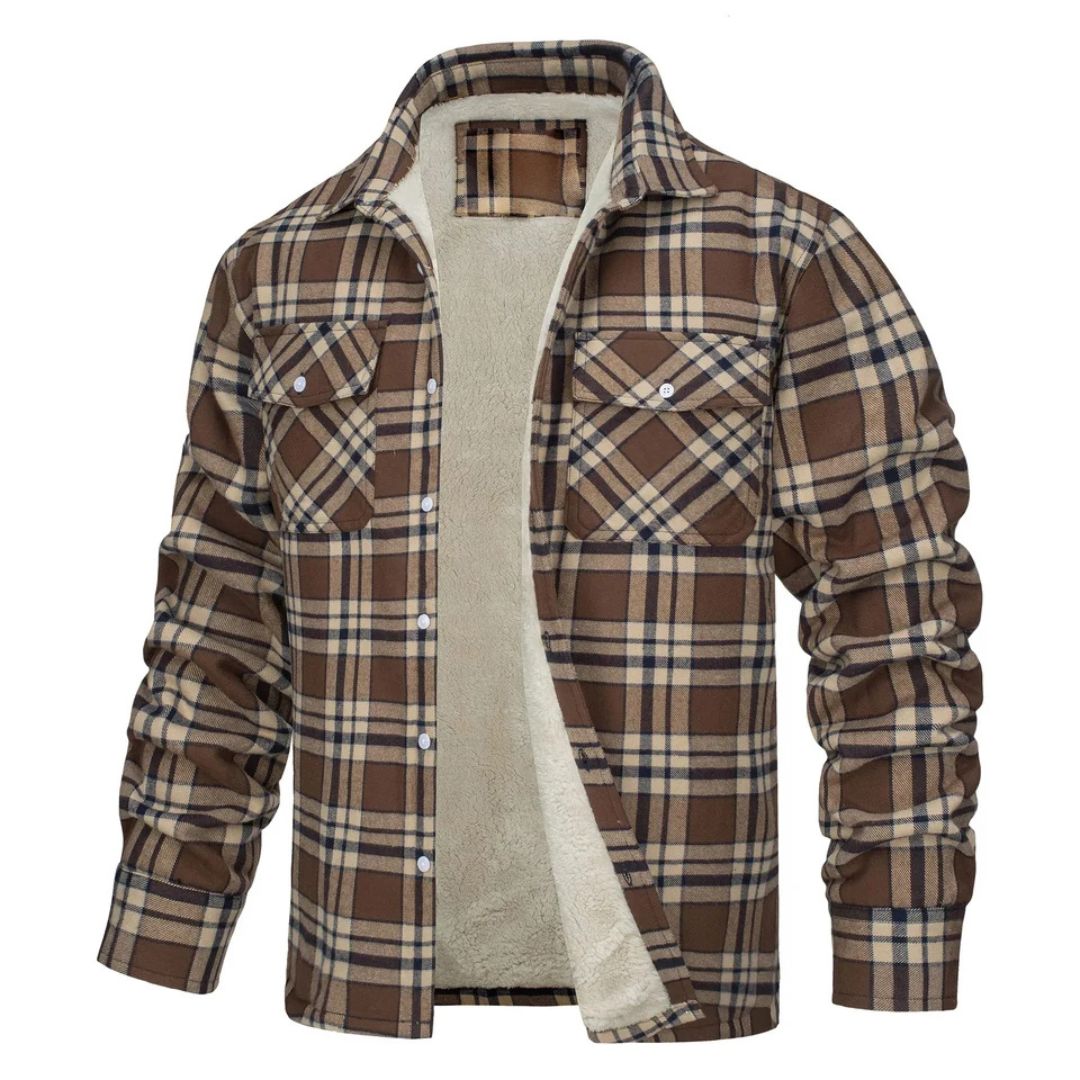 Chaqueta Abrigada de Cuadros