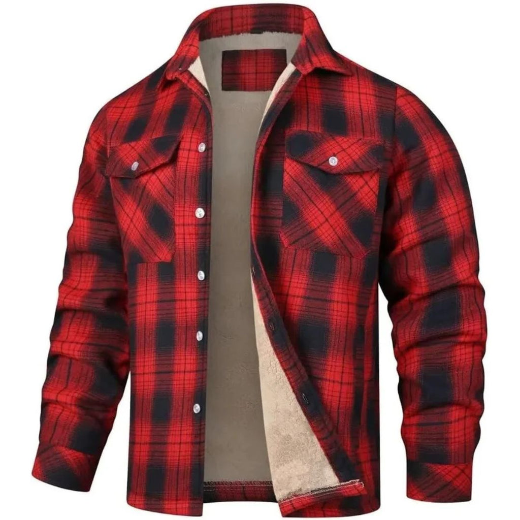 Chaqueta Abrigada de Cuadros