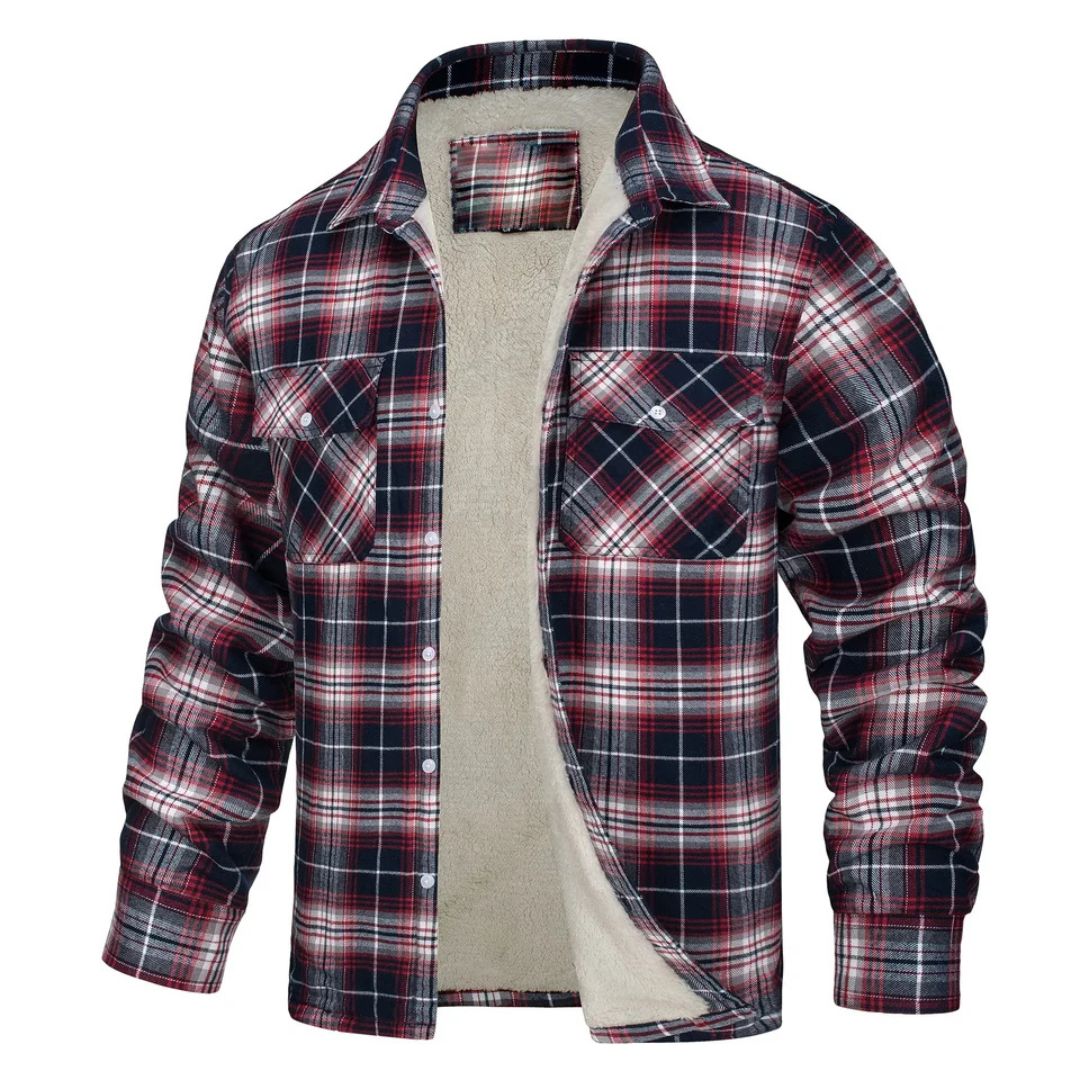 Chaqueta Abrigada de Cuadros