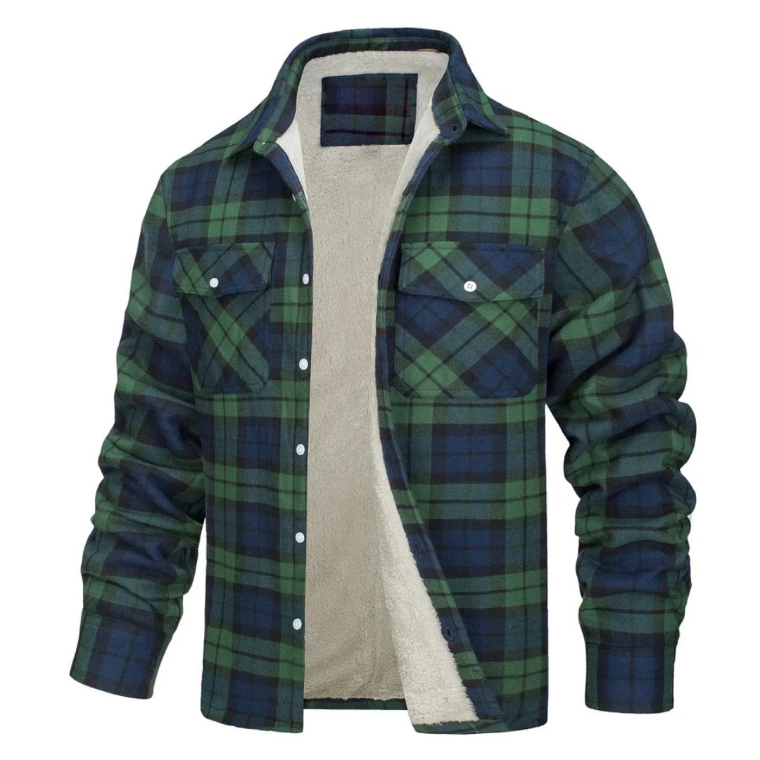 Chaqueta Abrigada de Cuadros