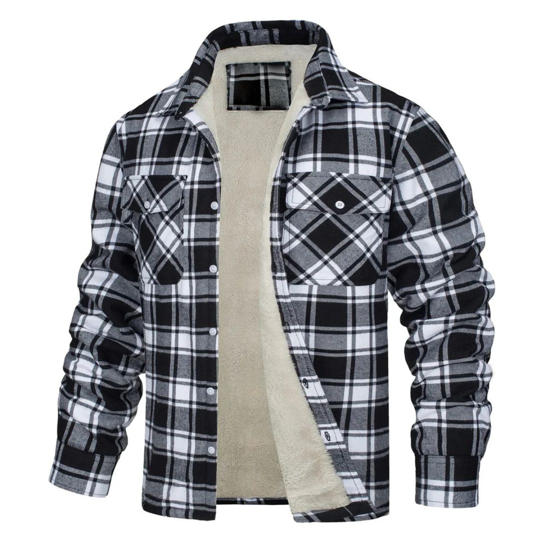 Chaqueta Abrigada de Cuadros