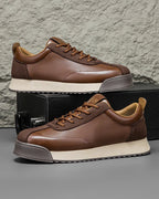 Zapatillas de piel con paneles Zanello - LOVRA DESIGN