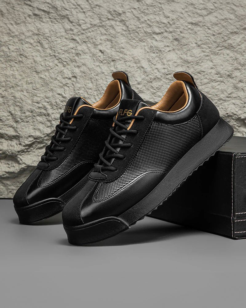 Zapatillas de piel con paneles Zanello - LOVRA DESIGN