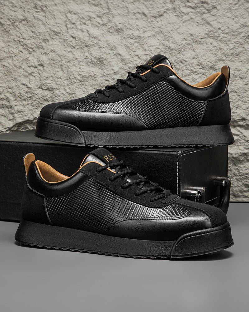 Zapatillas de piel con paneles Zanello - LOVRA DESIGN