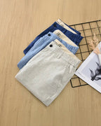 Bermudas de lino entalladas - LOVRA DESIGN