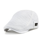 Gorra plana malla informal para hombre