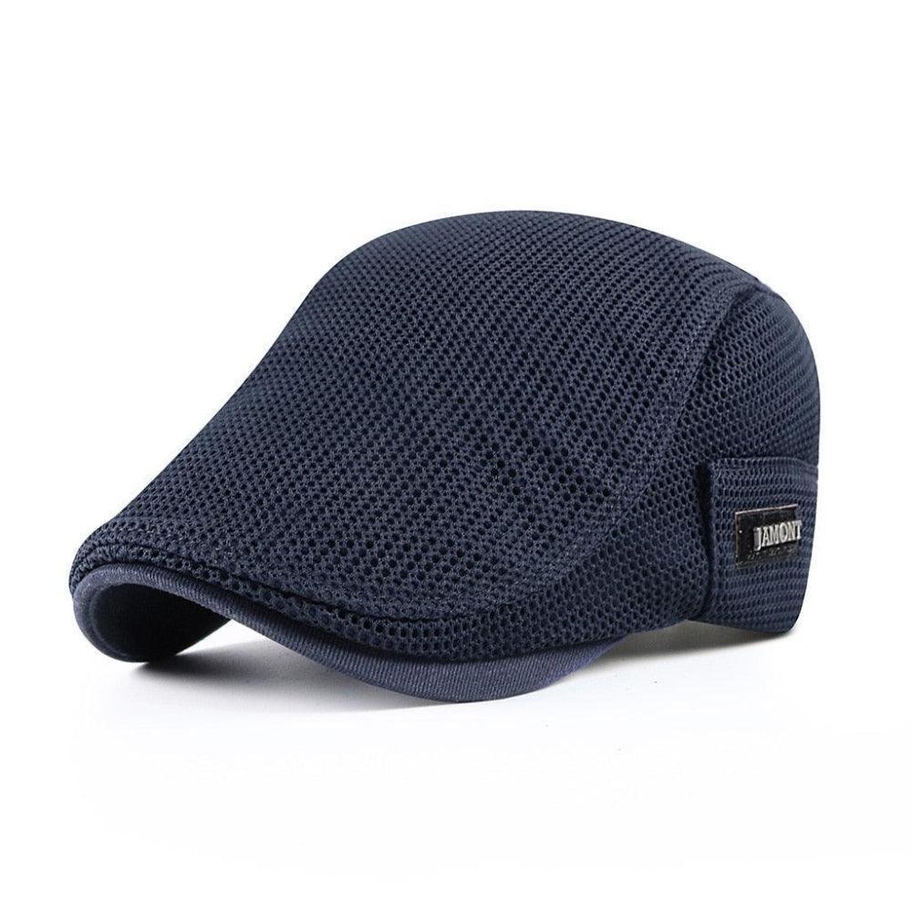 Gorra plana malla informal para hombre