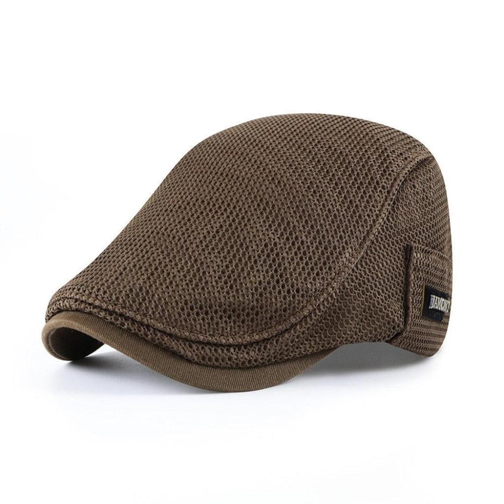 Gorra plana malla informal para hombre