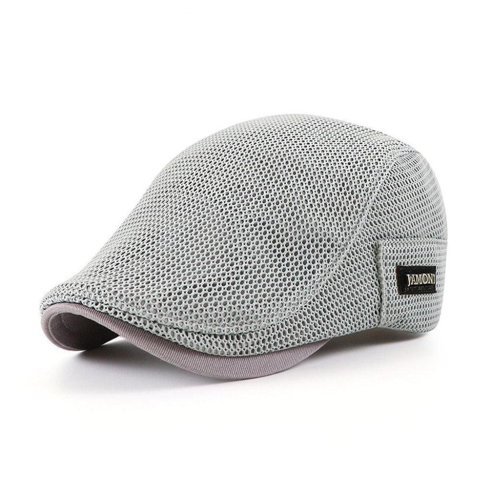 Gorra plana malla informal para hombre