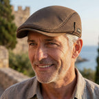 Gorra plana malla informal para hombre