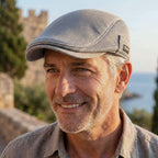 Gorra plana malla informal para hombre